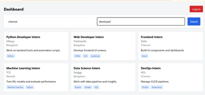 AI-Based Internship Recommendation System featured image